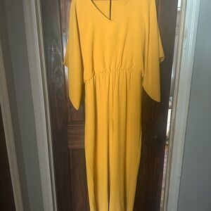 Elegant Yellow Women's Dress